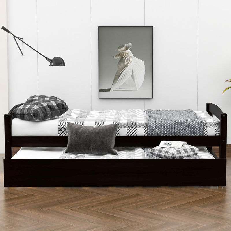 Harriet Bee Vosgan Solid Wood Daybed with Trundle & Reviews Wayfair